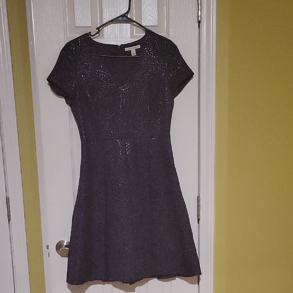 Banana Republic Dark Purple Mini Dress